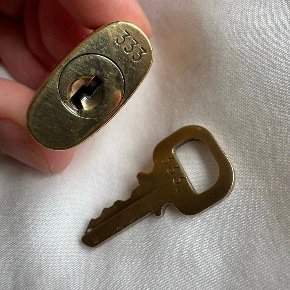 Rare Louis Vuitton Lock & Key Gold 333 Angel Number - Picture 8 of 11